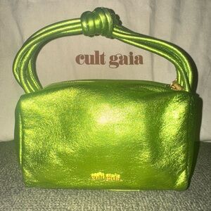 Cult Gaia Green Mini Metallic Bag